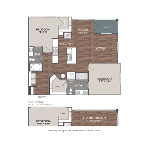 a floor plan of studio apartments at the residences atmask